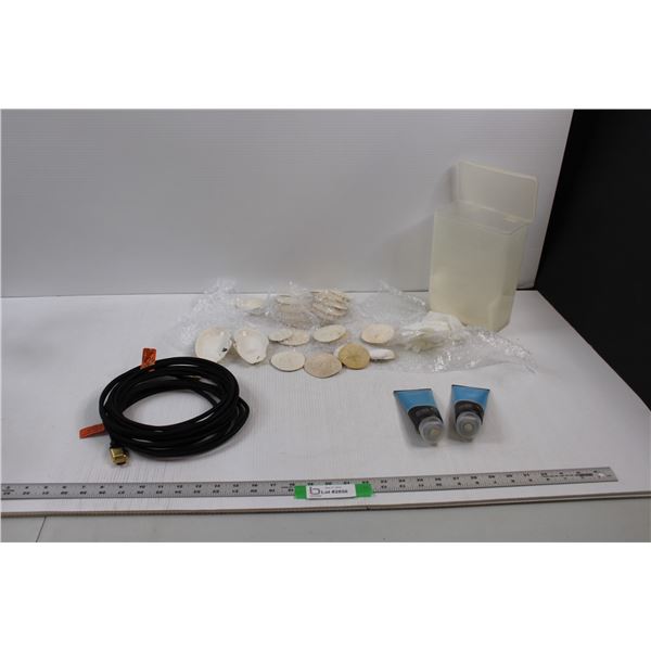 25' HDMI Cable, A "Jag" of Sand Dollars, Few Shells w/Container & (2) Secret Mud Therapy For Feet & 