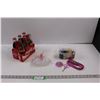 Image 1 : (6 pk) Coca-Cola Saskatchewan Centennial 2005 (3- Full, 3- Empty), Thread/Sewing Kit & Clear Decorat