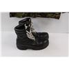 Image 3 : STC EDG Steel Toe Boots (Size 10 Men's) & Military Camouflage Coat (Size 190/112) - Zipper Ripping O