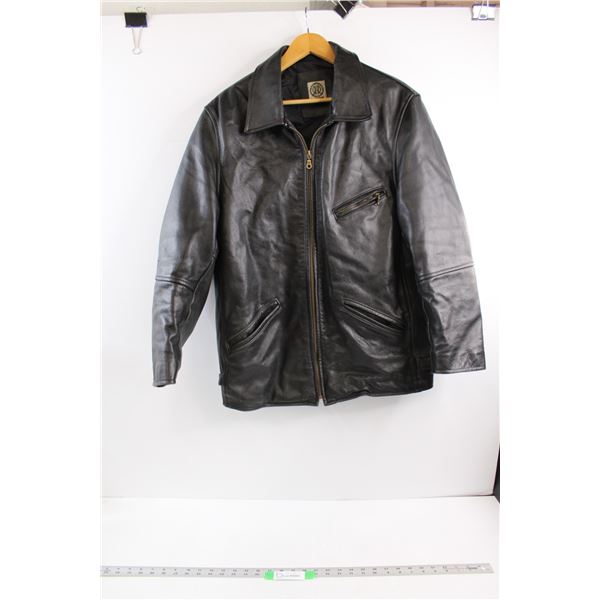 *R&R Men's Leather Coat (Size 40 Med)