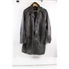 Image 1 : *Dainer Genuine Long Leather Coat (Size Medium) - Missing Top Two Buttons