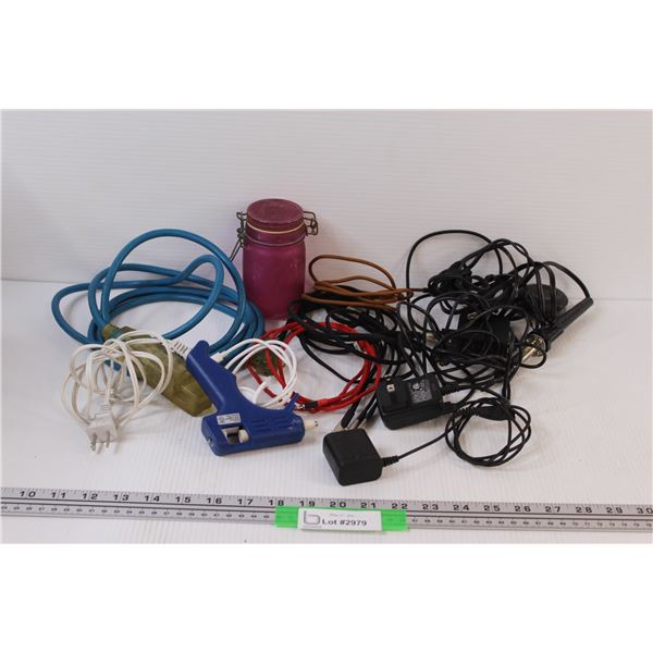(7+) Lot of USB Cables; Chargers; Extension Cord and Misc. Cables & Cords
