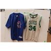 Image 1 : (2) Chicago Cubs MLB Baseball Jersey Sosa; Boston Celtics Basketball Jersey