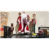 Image 1 : LOT OF ASSORTED CHRISTMAS DECOR INCLUDING; NUTCRACKERS, MOTORCYCLIST SANTA & SANTA FIGURE