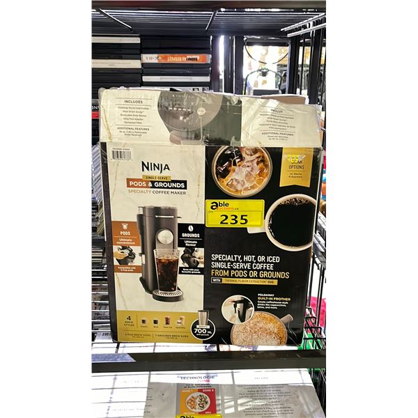NINJA SINGLE SERVE PODS & GROUNDS SPECIALTY COFFEE MAKER