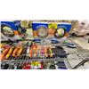 Image 3 : SHELF OF ASSORTED ITEMS INCLUDING; PLIERS, HAMMERS & BLIND SPOT LIGHTING KITS