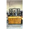 Image 2 : 7 DRAWER DRESSER 57" X 17"  30" WITH MIRROR