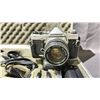 Image 2 : VINTAGE OLYMPUS OM-1 CAMERA WITH ASSORTED ACCESSORIES & CARRYING CASE
