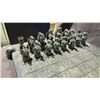 Image 3 : DRAGON MOTIF CHESS SET WITH SKULL MOTIF CHESS BOARD (SOME PIECES BROKEN)