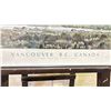 Image 2 : FRAMED PRINT OF VANCOUVER B.C. "A VIEW FROM THE NORTH SHORE" 49.5" X 16" (SOME FRAME DAMAGE)