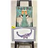 Image 1 : FRAMED ART BY GLENN DEATH 26" X 16" & PUG & PUG BREWING CO. CANVAS ART 16" X 20"