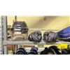Image 2 : 2 SHELVES OF ASSORTED HOCKEY EQUIPMENT