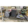 Image 2 : SHELF OF ASSORTED ITEMS INCLUDING; MASSAGER, SPEAKERS, JEWELRY & MORE