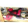 Image 2 : SHELF OF ASSORTED ITEMS INCLUDING; SERVING TRAY, ALLEN KEYS, LED LIGHTBULB & MORE