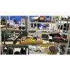 Image 1 : SHELF OF ASSORTED ITEMS INCLUDING; DRILL, TIRE CHAINS, ROTARY TOOL & MORE