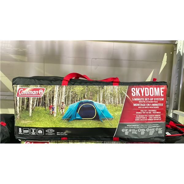 COLEMAN SKYDOME XL TENT WITH FULL FLY VESTIBULE
