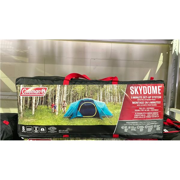COLEMAN SKYDOME XL TENT WITH FULL FLY VESTIBULE