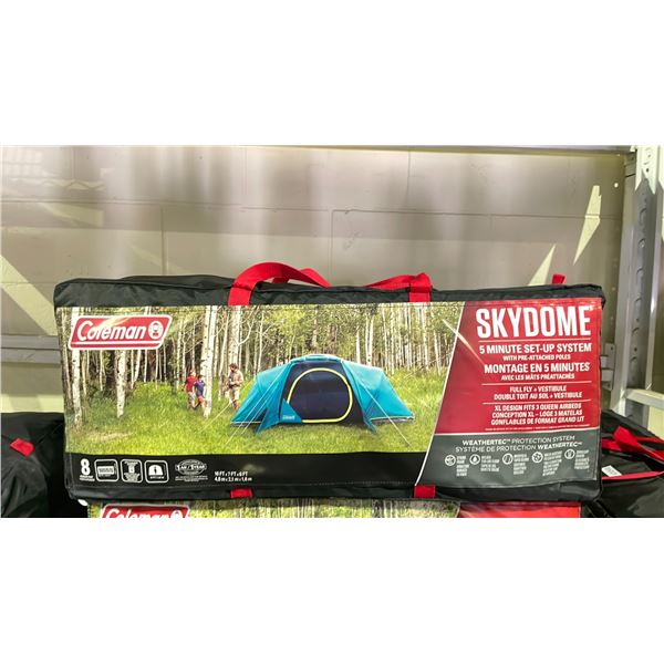 COLEMAN SKYDOME XL TENT WITH FULL FLY VESTIBULE
