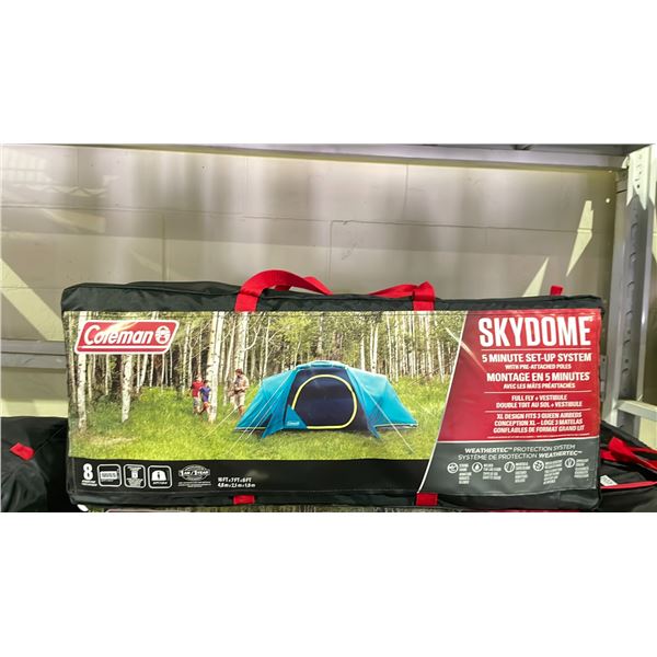 COLEMAN SKYDOME XL TENT WITH FULL FLY VESTIBULE