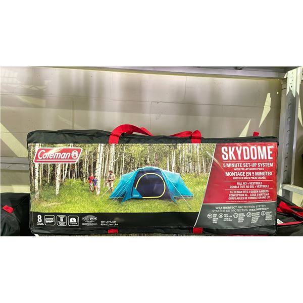 COLEMAN SKYDOME XL TENT WITH FULL FLY VESTIBULE