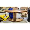 Image 2 : WOOD HALLWAY "D" TABLE 60" X 20" X 27.5"