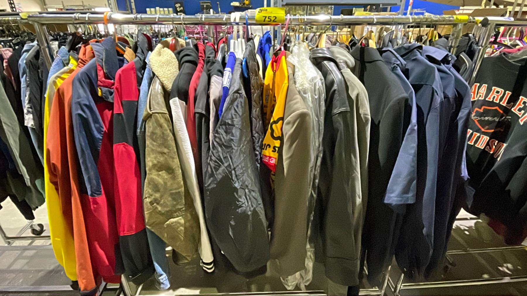 RACK OF ASSORTED CLOTHING (RACK NOT INCLUDED) - Able Auctions