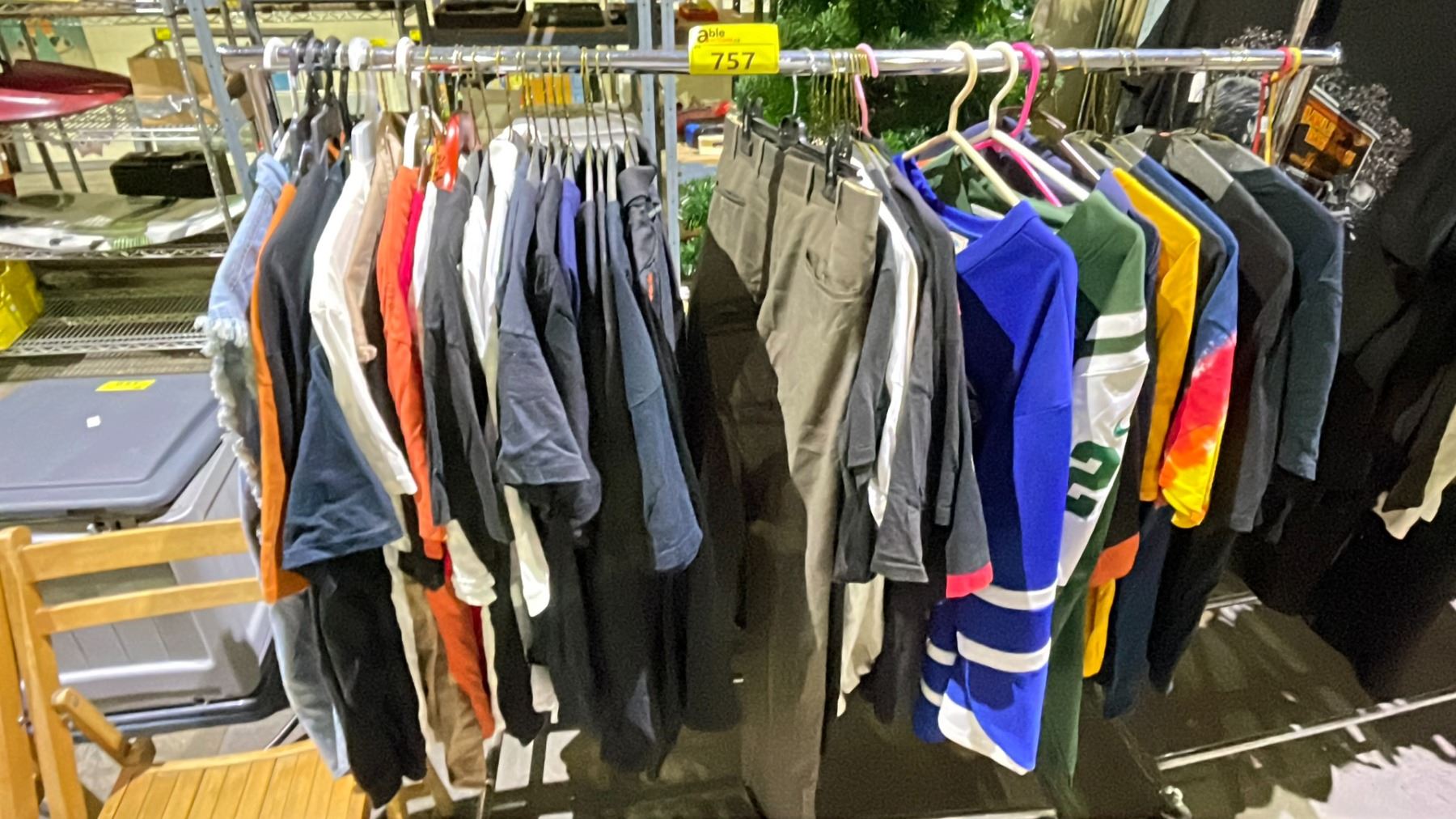 RACK OF ASSORTED CLOTHING (RACK NOT INCLUDED) - Able Auctions