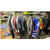 Image 1 : RACK OF ASSORTED CLOTHING (RACK NOT INCLUDED)
