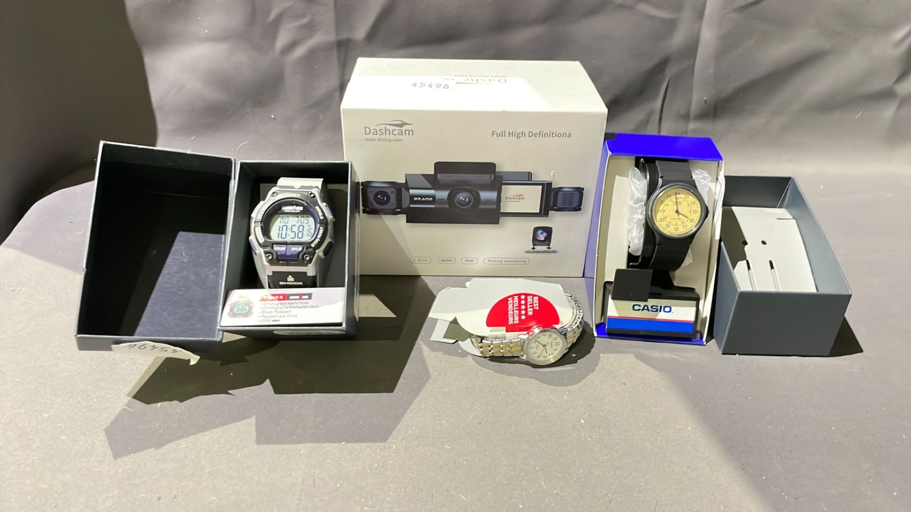 Timex Casio LOT OF 3 ASSORTED TIMEX & CASIO WATCHES & DASHCAM - Able Auctions