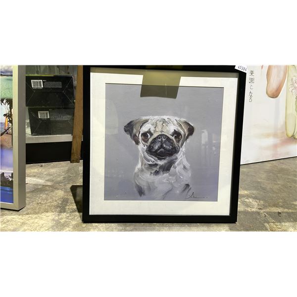 FRAMED PUG ARTWORK