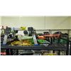 Image 1 : SHELF OF ASSORTED ITEMS INCLUDING; EXTENSION CORD, FOLDING STEP STOOL & BLACK & DECKER ELECTRIC