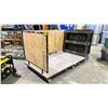 Image 2 : LARGE 4 WHEEL CART WITH REMOVABLE WALLS & FORKLIFT SLOTS 86.5" X 48" X 48"