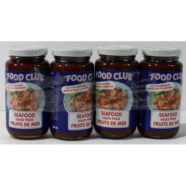 4 X 250ML FOOD CLUB SEAFOOD SAUCE