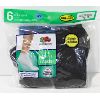 Image 1 : FRUIT OF THE LOOM MENS BIG & TALL BLK ANKLE SOCKS