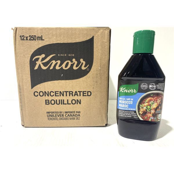 12 X 250 ML KNORR TASTE OF MOROCCO CONC. BOUILLON