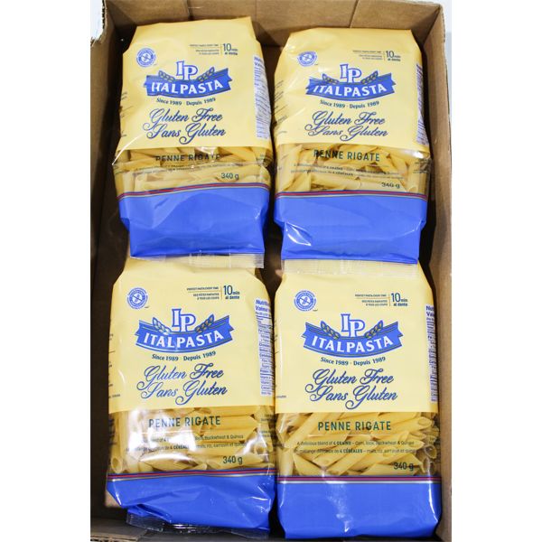 4 X 340G ITALPASTA GLUTEN FREE PENNE PASTA NOODLES