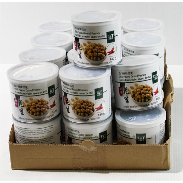 24 X 140G T&T CHILI FLAVOUR COATED PEANUTS