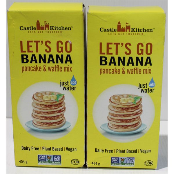 2 BXS "LET'S GO BANANA" PANCAKE & WAFFLE MIX