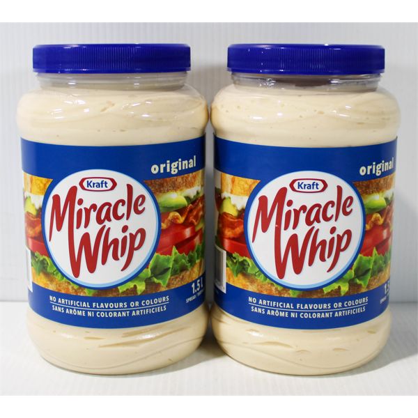 2 X 1.5 L KRAFT ORIGINAL MIRACLE WHIP