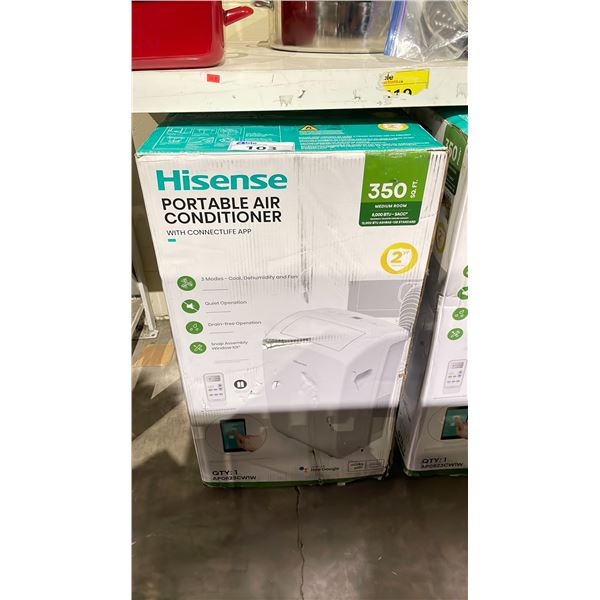 HISENSE 8000 BTU PORTABLE AIR CONDITIONER