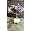 Image 2 : AMETHYST BONSAI TREE 14" RETAIL $1500.00