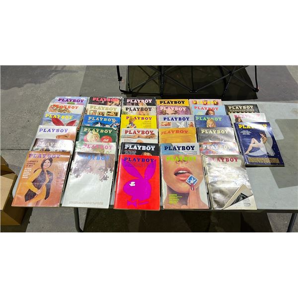LOT OF ASSORTED 1970'S PLAYBOY MAGAZINES