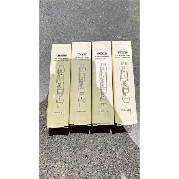 LOT OF 4 TACKLIFE VT02 ADVANCED AC VOLTAGE DETECTORS