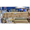 Image 1 : SHELF LOT OF TRAMPOLINE SAFETY NET POLES WITH FOAM
