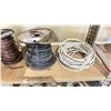 Image 1 : SHELF LOT OF SPOOLS OF WIRE