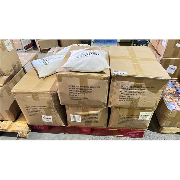 PALLET OF YOGI BALL SETS