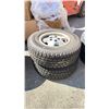 Image 1 : SET 2 MOTOMASTER TOTAL TERRANE W/T LT 235/75R15 TIRES ON JEEP 5 BOLT METAL RIMS