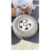 Image 2 : SET 2 MOTOMASTER TOTAL TERRANE W/T LT 235/75R15 TIRES ON JEEP 5 BOLT METAL RIMS
