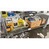Image 1 : SHELF LOT OF PAINT THINNER, PAINT VARNISH AND MORE