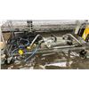 Image 1 : SHELF LOT OF FLOOR JACK, EXTENSION CORDS AND MORE